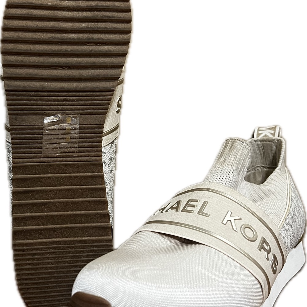 Michael Kors Cream Slip-On Sneakers - Picture 4 of 8
